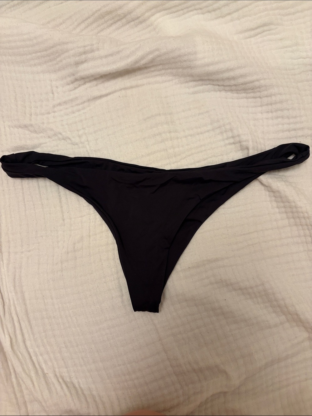 Black Low-Rise Bikini Bottom